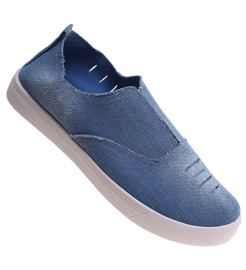 Wsuwane niebieskie tenisowki slip on /F4-3 13465 S079/
