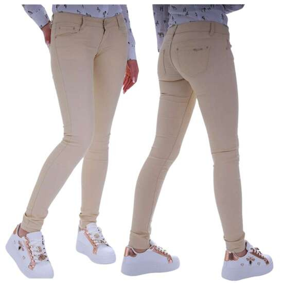 Casualowe spodnie damskie Ecru /H2 UB843 G4/