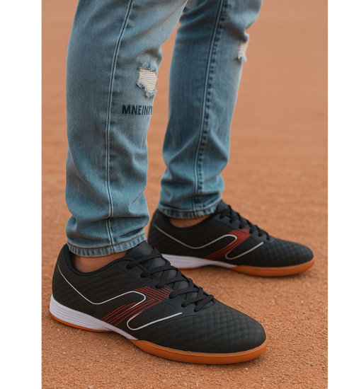 Czarne trampki halówki męskie /B5-3 17450 583/