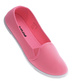 Materiałowe tenisówki slip on różowe /A2-3 13145 T195/