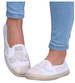 Białe koronkowe balerinki espadryle /D3-3 16151 T2/