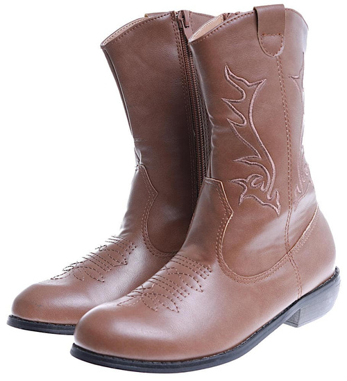 Kozaki dziewczęce khaki /E8-2 14988 S189/