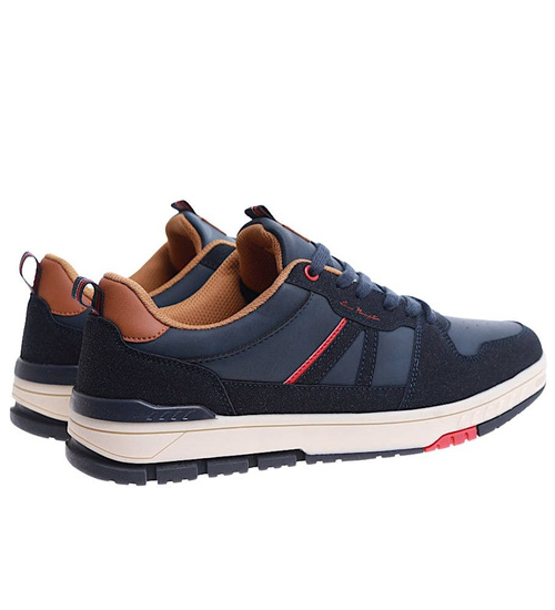 Sznurowane granatowe trampki męskie Badoxx /C6-2 17245 T781/