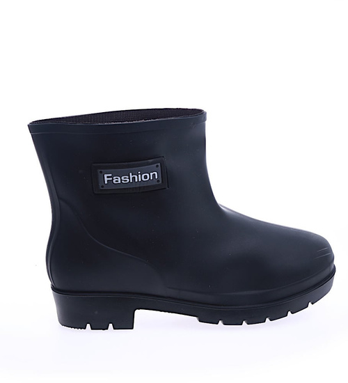 Czarne krótkie kalosze damskie gumiaki /G13-1 13930 T245/