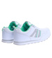 Białe damskie trampki sznurowane buty sportowe /F4-2 15143 T289/