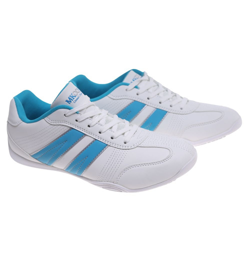 Białe damskie buty sportowe sznurowane ost512