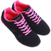 Sznurowane czarno fuksjowe buty sportowe /C1-3 H2 14992 S149/