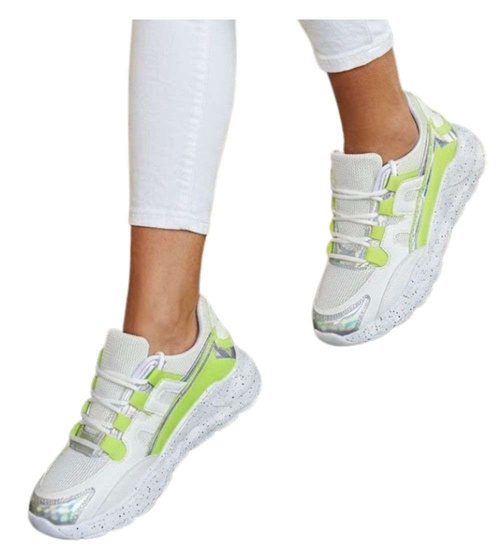 Damskie buty sportowe na platformie /D7-2 7960 S249/