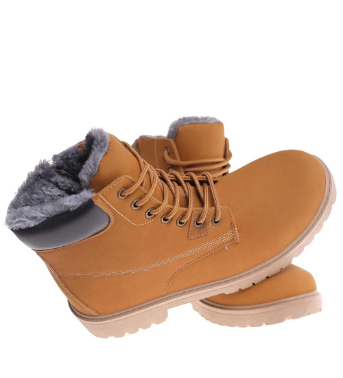 Zimowe buty męskie trapery Camel /G7-1 18615 T544/