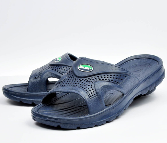 Basenowe klapki męskie GRANATOWE /D5-1 2868 T193/