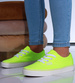 Jasno zielone niskie tenisówki damskie z tkaniny /G13-2 16191 G152/