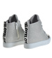 Dziewczęce trampki sneakersy na niskim koturnie SREBRNE /E2-3 4291 S180/