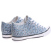 Niebieskie trampki sneakersy na niskim koturnie /i4-3 16614 T094/