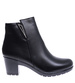Damskie czarne botki na niskim obcasie /F1-3 15249 T592/