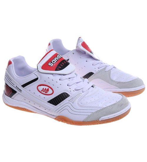 Białe sznurowane trampki halówki męskie /E1-2 18149 T481/