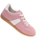 Wiązane snekaersy damskie różowe pastelowe /E6-3 18711 T177/