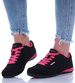 Lekkie czarno fuksjowe buty sportowe /E2-1 H2 14737 S149/