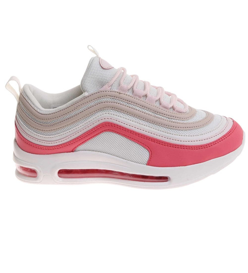 Buty sportowe białe sznurowane sneakersy /A1-3 17954 W388/