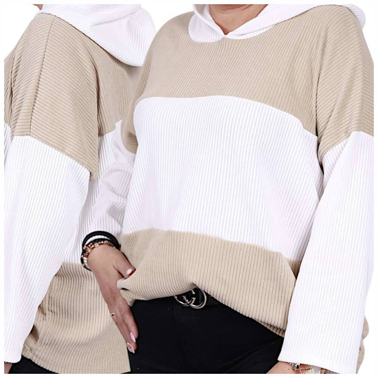 Oversizowa damska bluza z kapturem  /H UB586 T497/