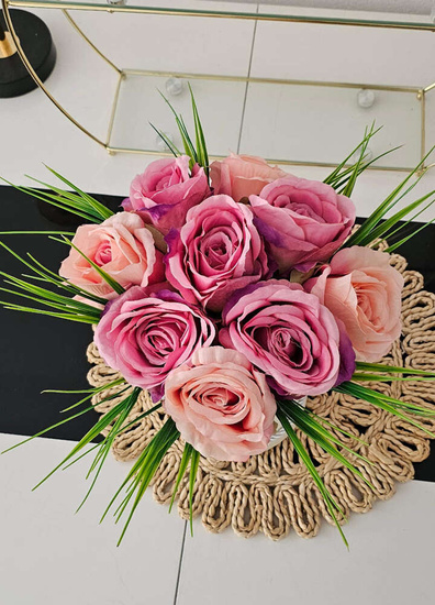 Flower box- śliczne kolorowe róże na prezent /FL48A M312/