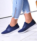 Wsuwane damskie buty sportowe GRANATOWE /A3-2 12368 T290/
