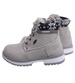 Ocieplane szare botki trapery dziewczęce /G1-2 18294 T384/