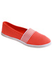 Wsuwane pomarańczowe trampki damskie slip on /D1-2 17493 T077/