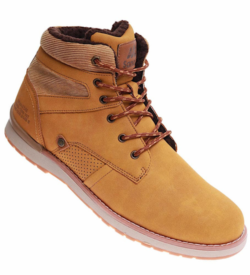 Wysokie ocieplane buty trekkingowe /C5-3 16972 T483/