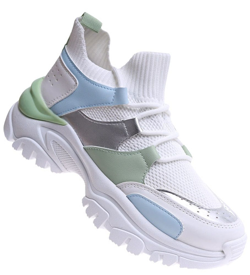Wsuwane buty sportowe damskie /C7-2 11493 T693/