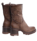 Botki na obcasie klocku Khaki /F6-3 18308 T4/