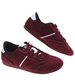 Bordowe sneakersy damskie zamszowe /A10-3 18801 W282/