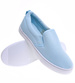 Błękitne męskie trampki slip on /B6-2 16517 T189/