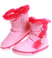 Botki ocieplane różowe dziewczęce G8-2 17004 T290/