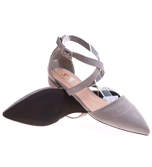 Szare sandały damskie Seastar /D5-3 16314 T145/