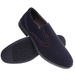 Wsuwane męskie półbuty granatowe pantofle /B4-2 15301 T356/