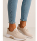 Wsuwane ażurowe beżowe buty sportowe /A7-1 17990 T281/
