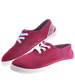 Sznurowane tenisówki dziewczęce Bordowe /D8-1 11158 T007/