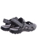 Szare męskie sandały na rzepy /C5-3 16152 S435/