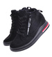 Czarne trampki damskie Sneakersy na koturnie /A3-1 10785 T597/