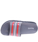 Basenowo plażowe klapki męskie Szaro czerwone /E6-1 15839 T131/
