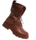 Brązowe wysokie botki trapery wiązane /A6-2 18505 T288/
