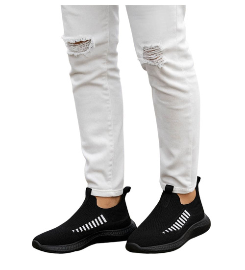 Wsuwane chłopięce buty sportowe Czarne /E4-2 17991 T189/