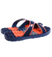 Basenowe klapki męskie Granatowe pomarańczowe /D6-1 17191  T087/