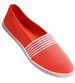 Wsuwane pomarańczowe trampki damskie slip on /D1-2 17493 T077/