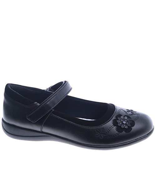 Czarne dziewczęce balerinki z paseczkiem /F1-2 13995 S190/