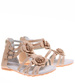 Beżowe sandały dziewczęce z suwakiem /C5-2 16307 T195/