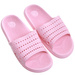 Różowe ażurowe klapki fakirki na basen /C7-1 17293 S185/