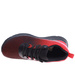 Chłopięce wiązane czarno czerwone buty sportowe /A2-2 16090 T379/
