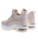 Beżowe trampki sneakersy na niskim koturnie /B3-3 13271 T804/