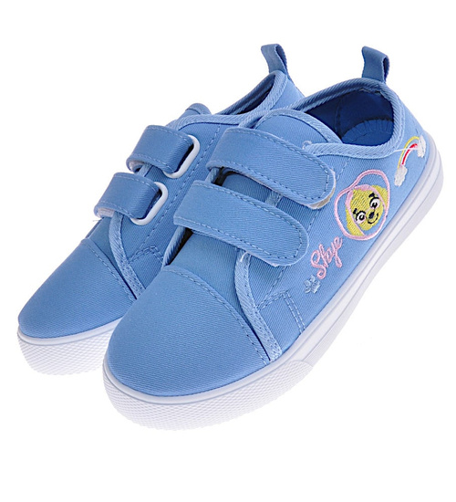 Niebieskie trampki dziewczęce na rzepy /A8-3 10874 T191/